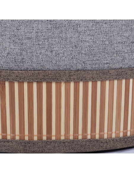 Set 2 Pufs con Tapa en Gris