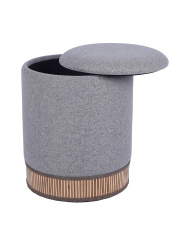 Set 2 Pufs con Tapa en Gris