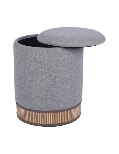 Set 2 Pufs con Tapa en Gris