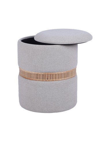 Set 2 Pufs con Tapa en Beige