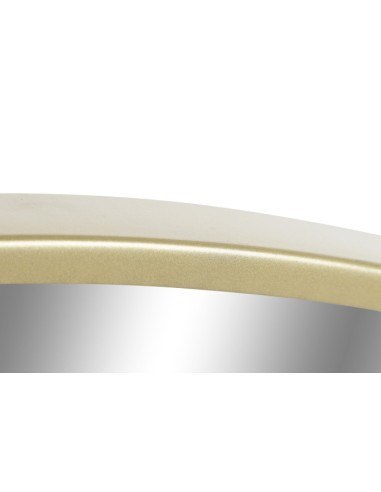 Espejo redondo metal dorado