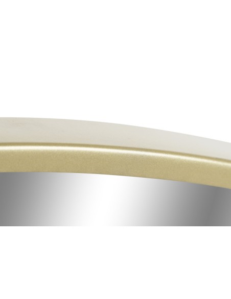 Espejo redondo metal dorado