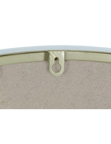 Espejo redondo metal dorado