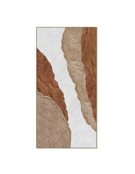 Cuadro abstracto con marco natural