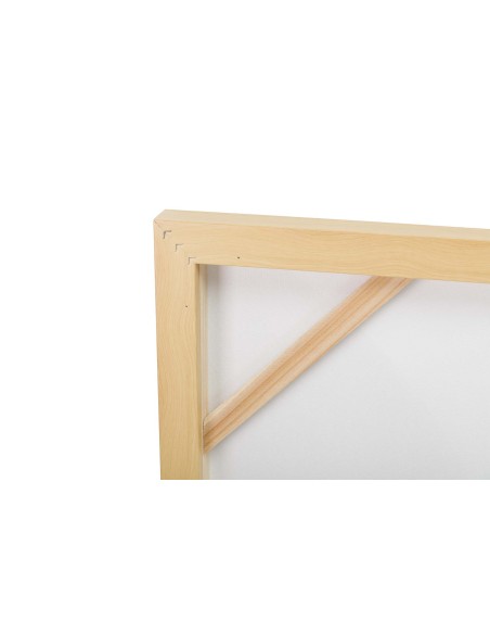 Cuadro abstracto con marco natural