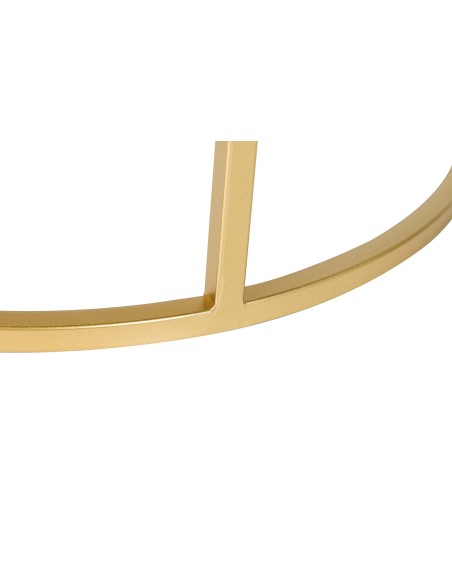 Juego de 2 mesas mármol con pie dorado