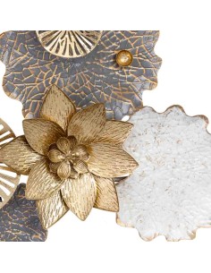 Decoración de metal rosetones y flor 2