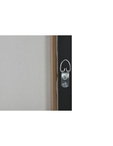 Cuadro en lienzo de africana con moldura negra