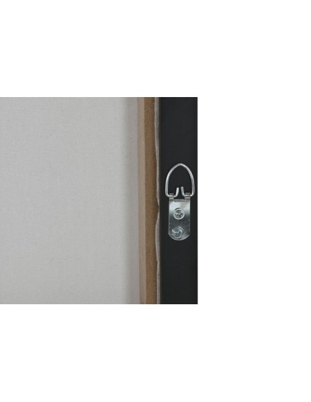 Cuadro en lienzo de africana con moldura negra