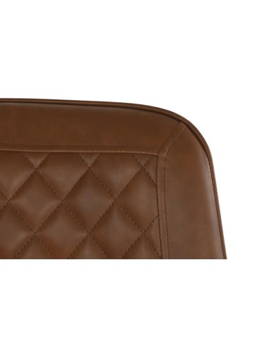 Silla de piel en color camel