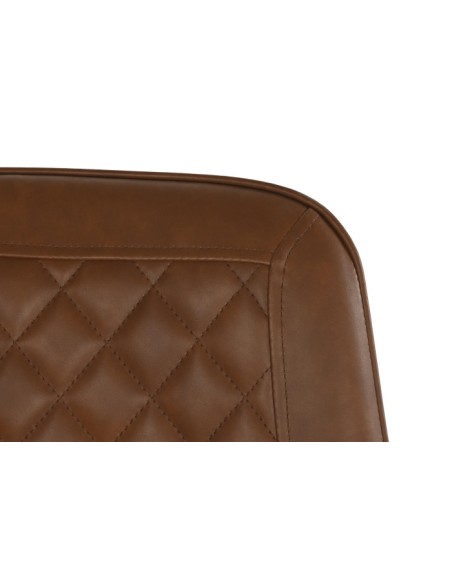 Silla de piel en color camel