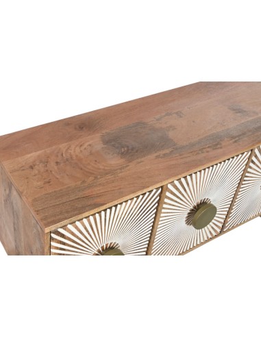 Mueble de TV 4 puertas madera de mango