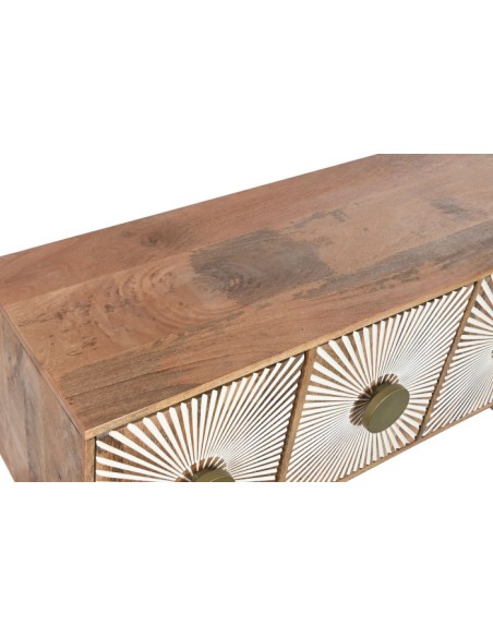 Mueble de TV 4 puertas madera de mango