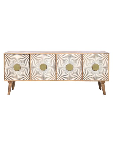 Mueble de TV 4 puertas madera de mango