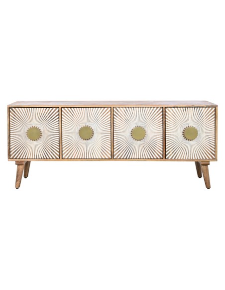 Mueble de TV 4 puertas madera de mango
