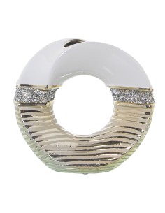 Jarrón de Cerámica blanco y champagne