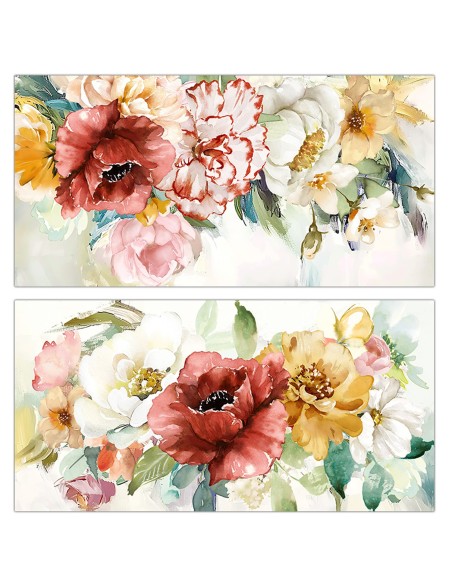 Cuadro horizontal lienzo con flores Cuadro horizontal lienzo con flores