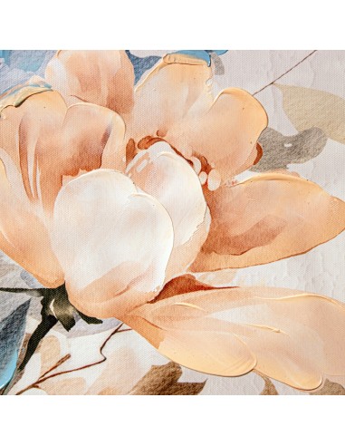 Cuadro de flores sobre lienzo