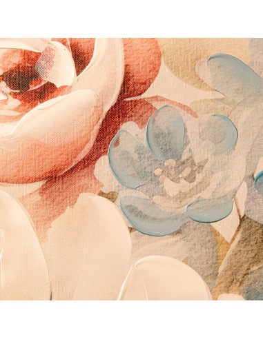 Cuadro de flores sobre lienzo