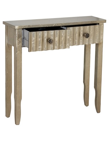 Mueble entrada 2 cajones champagne