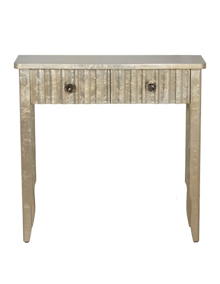 Mueble entrada 2 cajones champagne