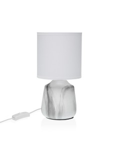 Lampara de cerámica blanca