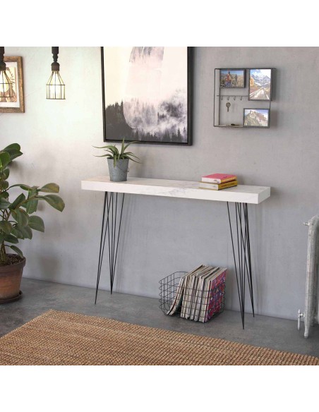 Mueble de entrada diseño mármol