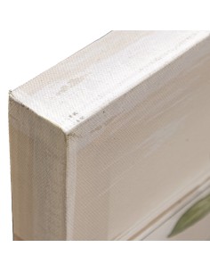 Cuadro lienzo jarrón con flores blancas 2