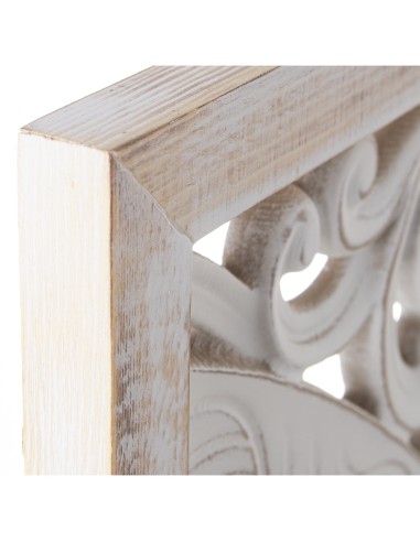 Juego 3 retablos de madera calada