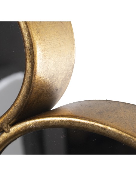 Espejo de pared dorado 9 circulos