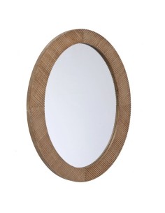 Espejo pared madera oval