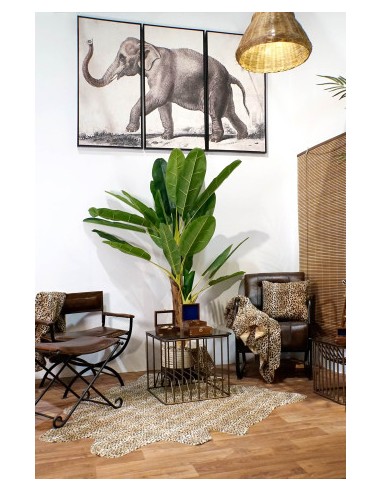 Planta artificial palmera bananera verde