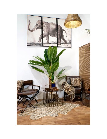 Planta artificial palmera bananera verde