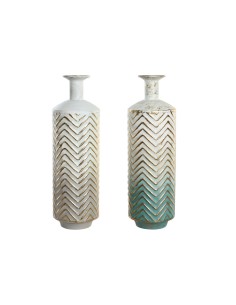 Jarrón metal dorado