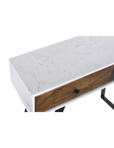 Consola mango metal blanco 2