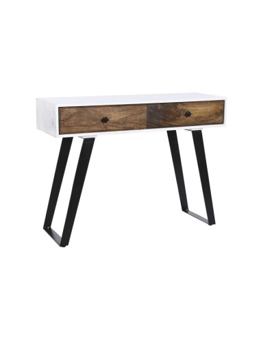 Consola mango metal blanco
