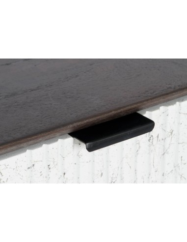 Mueble entrada metal blanco