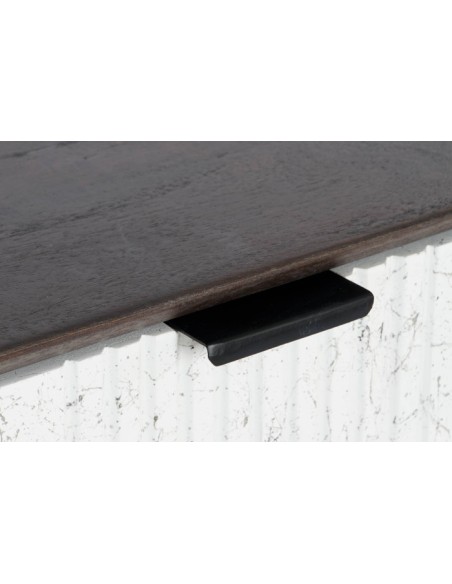 Mueble entrada metal blanco