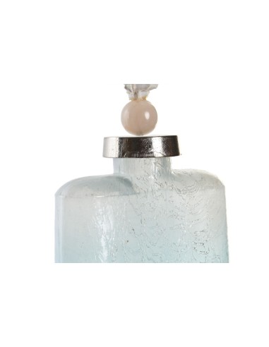 Jarrón cristal concha azul