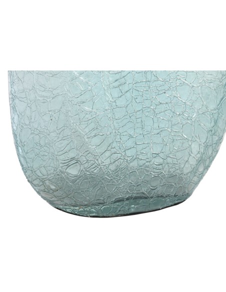 Jarrón cristal concha azul