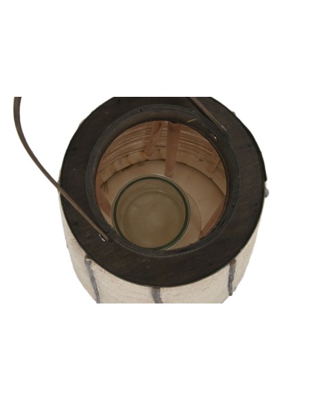 Portavela bambú