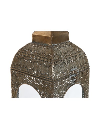 Set 2 farolas metal y cristal