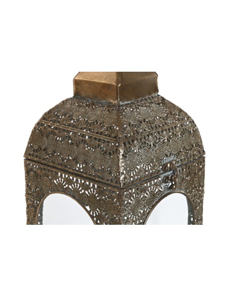 Set 2 farolas metal y cristal