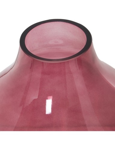 Jarrón Cristal Dorado/Rojo