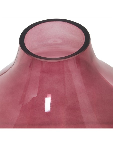 Jarrón Cristal Dorado/Rojo