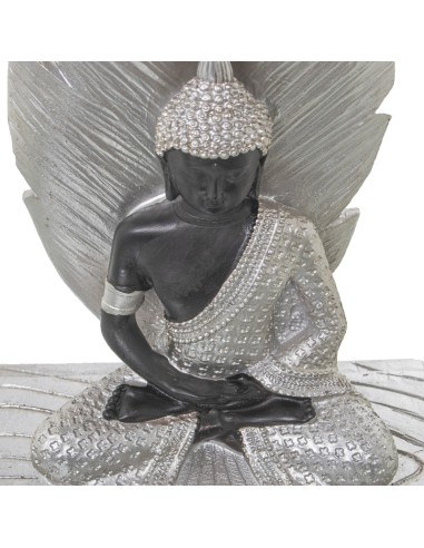Figura Resina Buda Plateado/Marrón