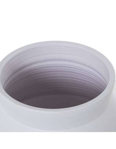 Macetero Cerámica 38cm Blanco Mate