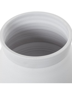 Macetero Cerámica 32cm Blanco Mate 2