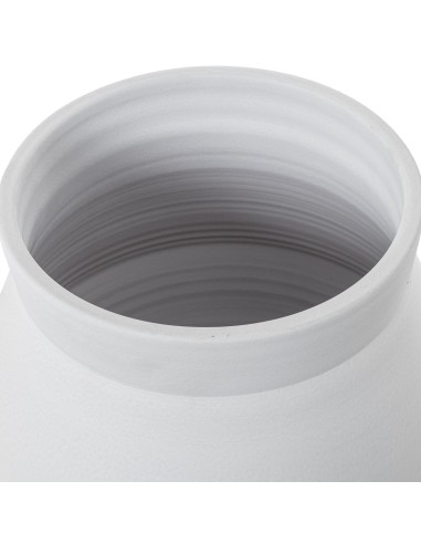 Macetero Cerámica 32cm Blanco Mate