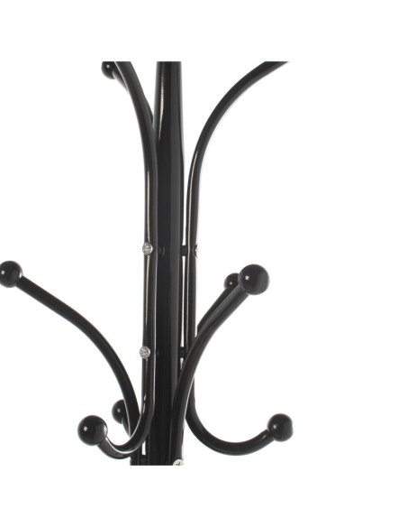 Perchero De Pie Metal Negro C/base Mármol
